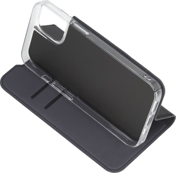 FoneKit BookCase -suojakotelo, iPhone 15, musta