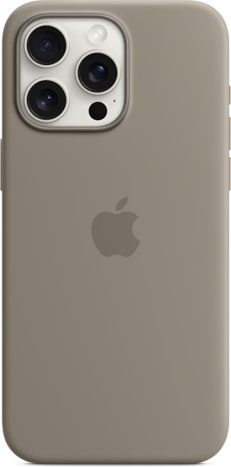 Apple iPhone 15 Pro Max silikonfodral med MagSafe, Brun