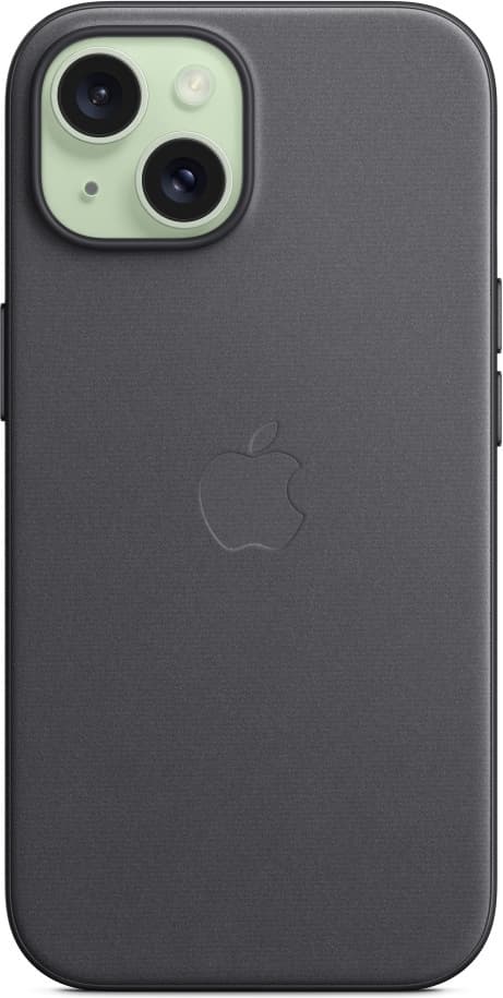 Apple iPhone 15 FineWoven fodral med MagSafe, svart