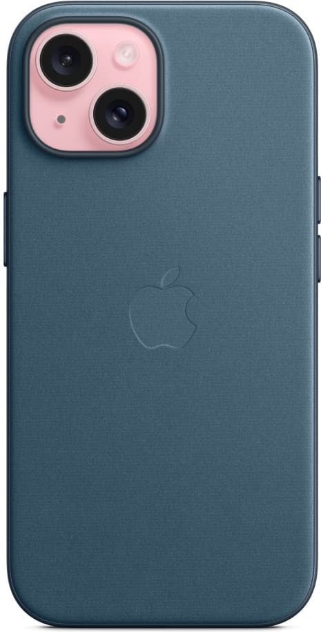 Apple iPhone 15 FineWoven-kuori MagSafella, tyynen­meren­sininen