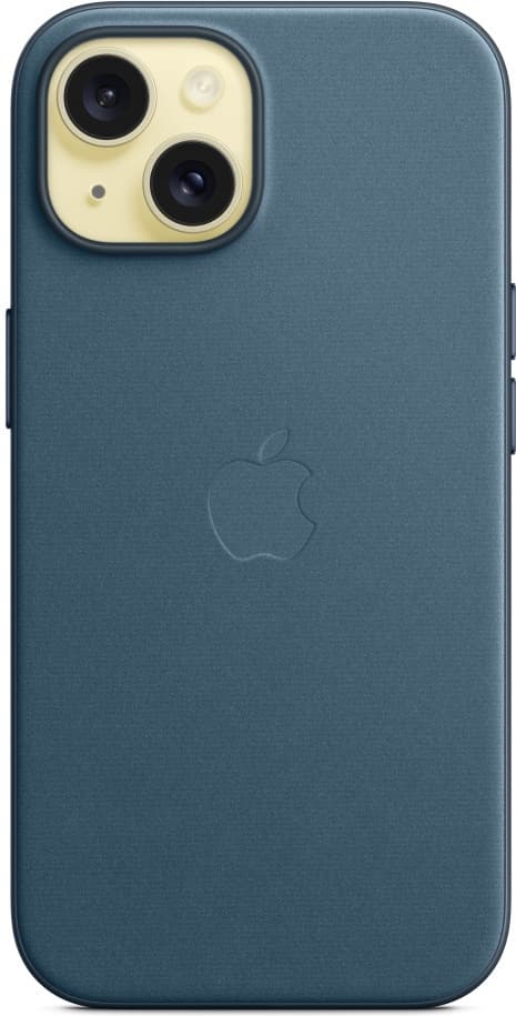 Apple iPhone 15 FineWoven-kuori MagSafella, tyynen­meren­sininen