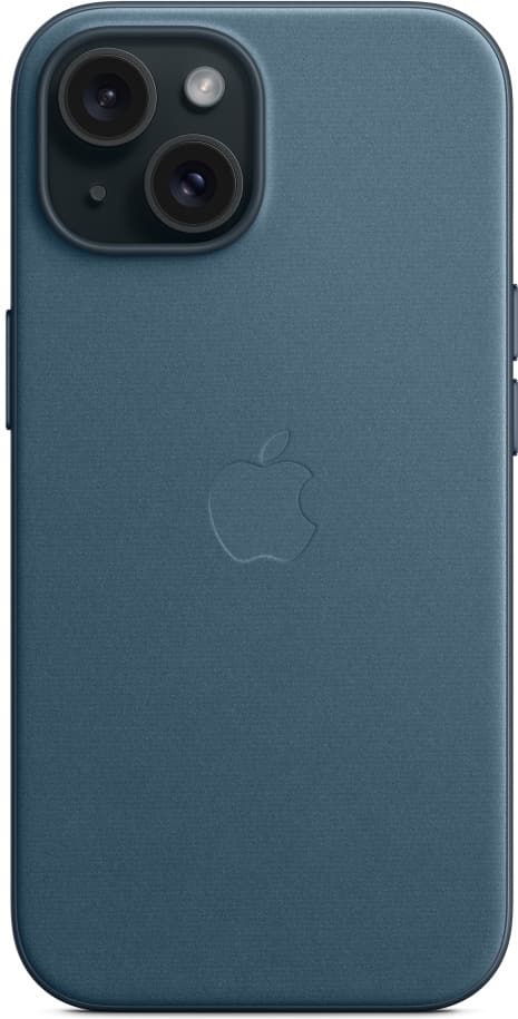 Apple iPhone 15 FineWoven-kuori MagSafella, tyynen­meren­sininen