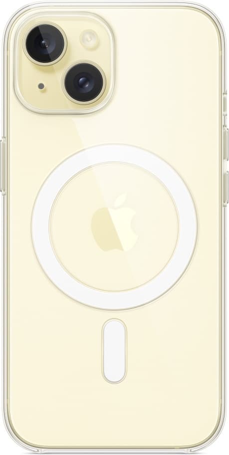 Apple iPhone 15 genomskinligt fodral med MagSafe, transparent