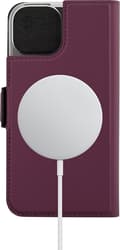 Miniatyrbild 3 av 7: Wave BookCase - skyddsfodral, MagSafe-kompatibelt, iPhone 15, smoky sangria