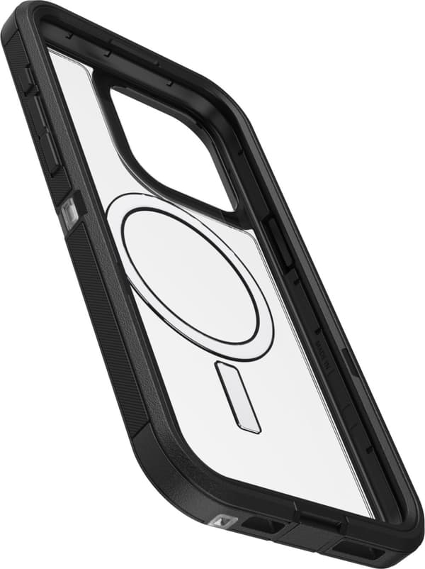 Otterbox Defender XT-skyddsfodral, iPhone 15 Pro Max, svart / transparent.