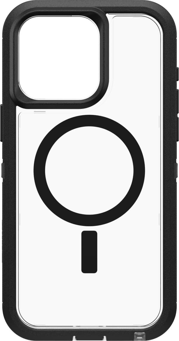 Otterbox Defender XT-skyddsfodral, iPhone 15 Pro Max, svart / transparent.