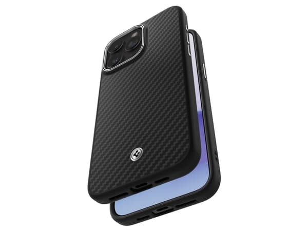 Spigen Enzo Aramid Mag Safe -kotelo iPhone 15 Pro Maxille - mattamusta