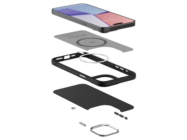 Spigen Enzo Aramid Mag Safe -kotelo iPhone 15 Pro Maxille - mattamusta