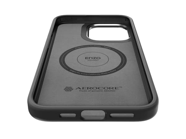 Spigen Enzo Aramid Mag Safe -kotelo iPhone 15 Pro Maxille - mattamusta