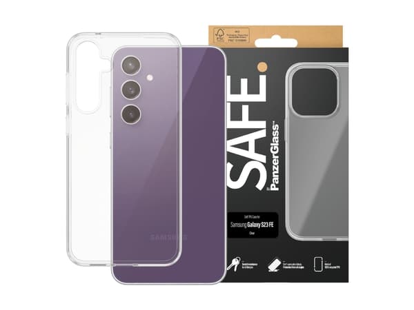 SAFE. by PanzerGlass - Baksidedeksel for mobiltelefon - termoplast-polyuretan (TPU) - for Samsung Galaxy S23 FE