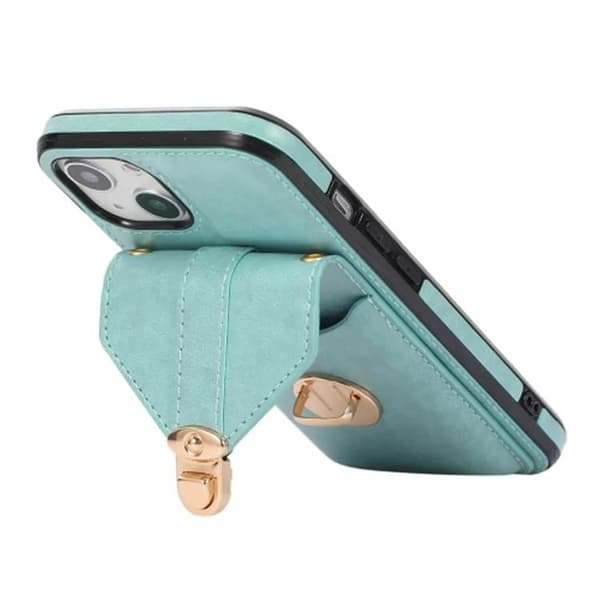 iPhone 15 Halsbandsskal Korthållare - Grön