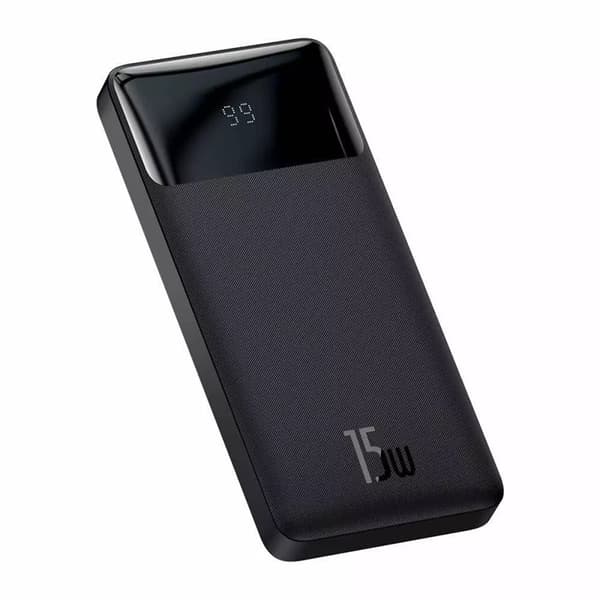 Baseus Bipow Digital Display Powerbank 10000mAh 15W - Svart
