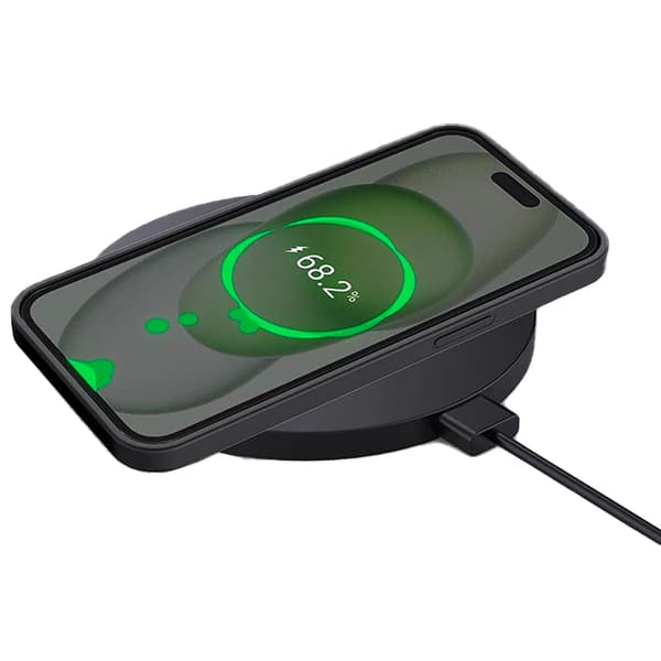 iPhone 15 PLUS - Mattbehandlat Skyddsskal med Stötdämpande Silikon Svart