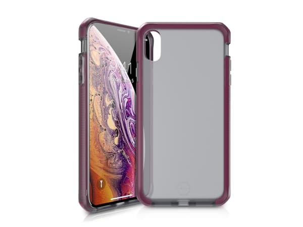 ITSKINS SUPREME FROST cover til iPhone XS / X®. Smoke og fushia