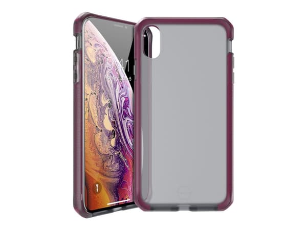 ITSKINS SUPREME FROST cover til iPhone XS / X®. Smoke og fushia