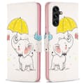 Miniatyrbild 3 av 4: Plånboksfodral Samsung Galaxy A25 (5G) - Elefant med Paraply