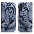 Miniatyrbild 2 av 4: Plånboksfodral Samsung Galaxy A05s - Vit Tiger