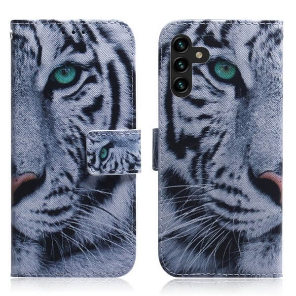 Plånboksfodral Samsung Galaxy A05s - Vit Tiger