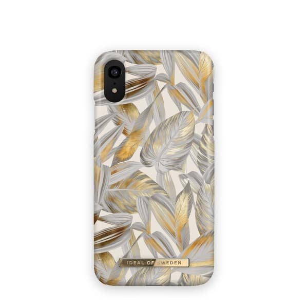 iDeal Of Sweden Mobiletui Platinum Leaves til iPhone XR