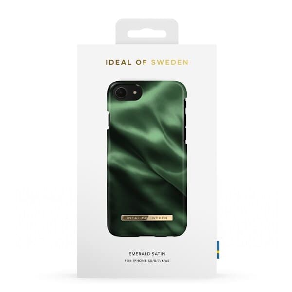 iDeal-etui iPhone 6/6S/7/8/SE2020 Emerald Satin