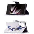 Miniatyrbillede 3 af 4: Plånboksfodral Samsung Galaxy S24 Ultra - Blåa och Vita Fjärilar