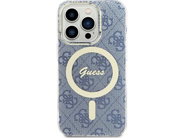 Guess GUHMP15SH4STB iPhone 15 / 14 / 136.1" blue hardcase IML 4G MagSafe