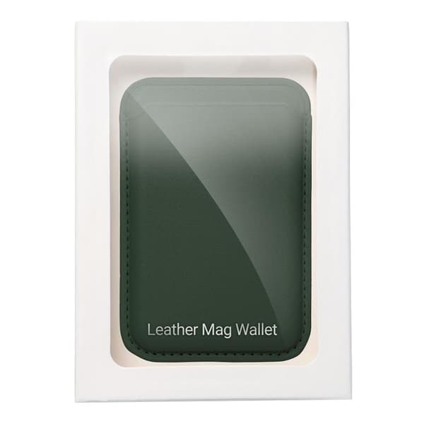 Magsafe Korthållare Läder - Mörkgrön