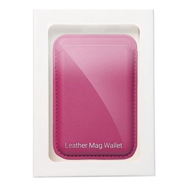 Magsafe Korthållare Läder - Rosa