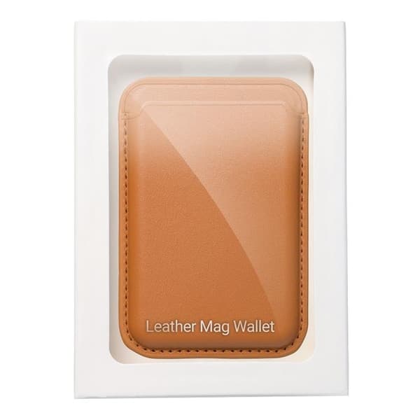 Magsafe Korthållare Läder - Brun