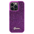 Miniatyrbild 2 av 7: Guess iPhone 14 Pro Mobilskal Disco Script Metal - Lila