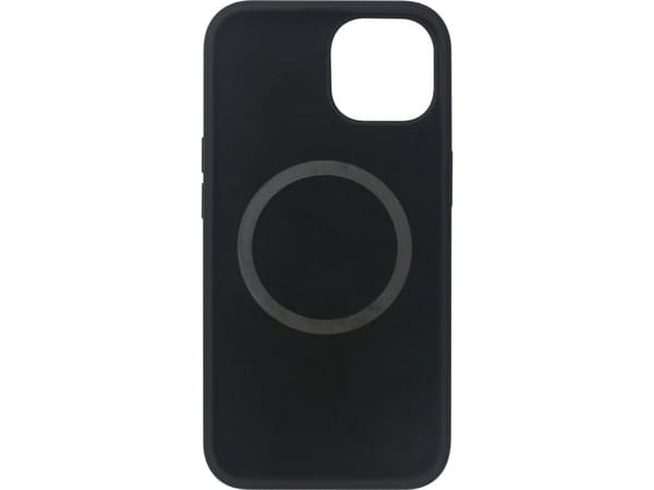 eSTUFF Infinite Rome - Baksidedeksel for mobiltelefon - magnetisk - MagSafe-samsvar - polykarbonat, silikon - svart - for Apple iPhone 14