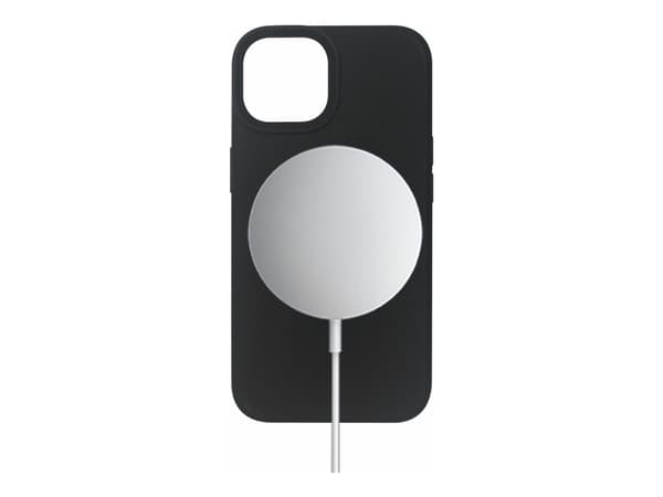 eSTUFF Infinite Rome - Baksidedeksel for mobiltelefon - magnetisk - MagSafe-samsvar - polykarbonat, silikon - svart - for Apple iPhone 14