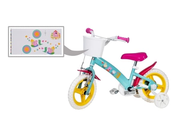 Barncykel 12" Peppa Pig grön 1198