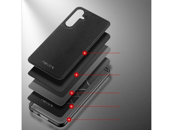 nevox StyleShell NYLO, suojakuori, Samsung, Samsung Galaxy S24 Plus, 16,8 cm (6.6"), Sort