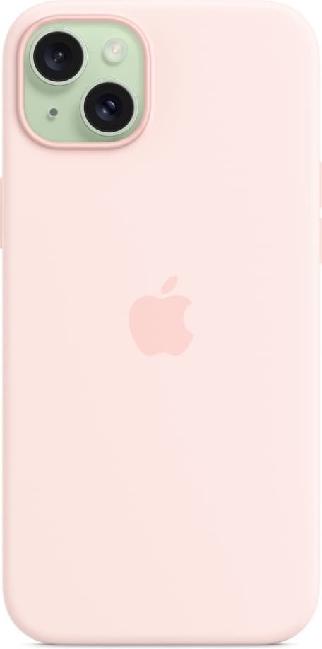 Apple iPhone 15 Plus silikonetui med MagSafe, rosa
