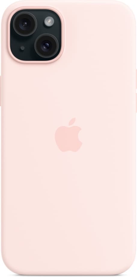 Apple iPhone 15 Plus silikonetui med MagSafe, rosa