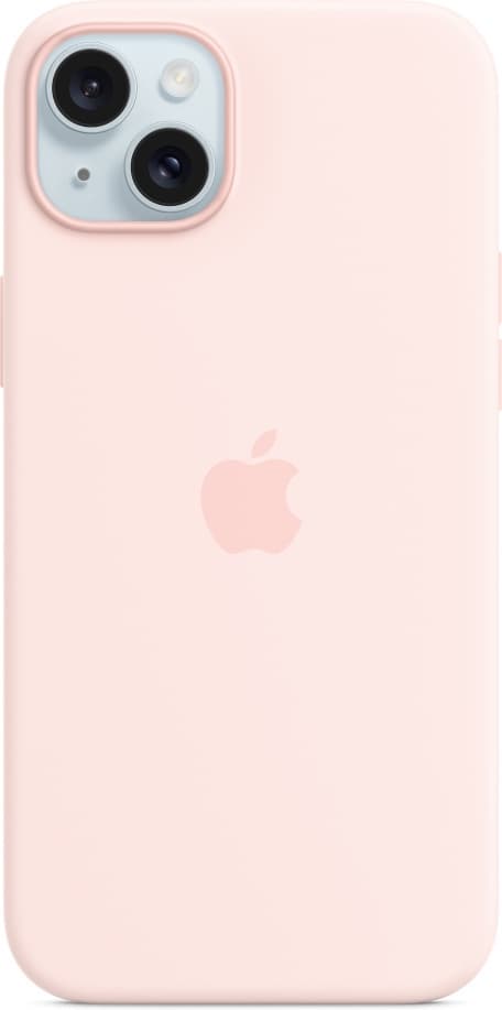 Apple iPhone 15 Plus silikonetui med MagSafe, rosa