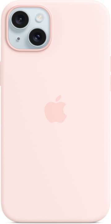 Apple iPhone 15 Plus silikonetui med MagSafe, rosa