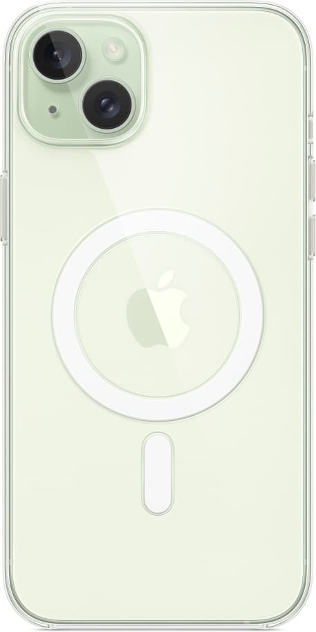 Apple iPhone 15 Plus genomskinligt fodral med MagSafe, transparent