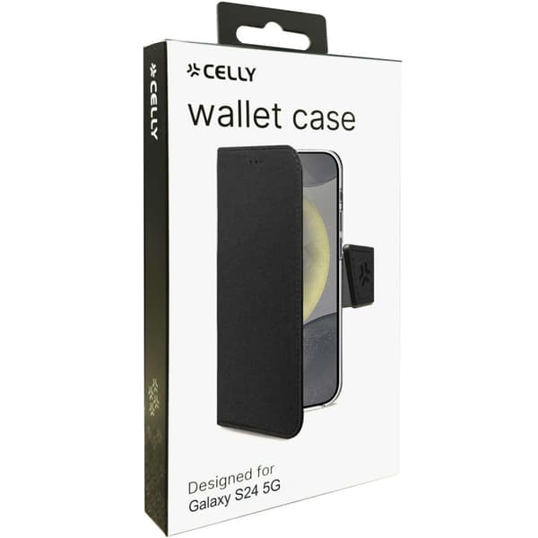 Celly Wally Wallet Case Galaxy S24 5G Svart