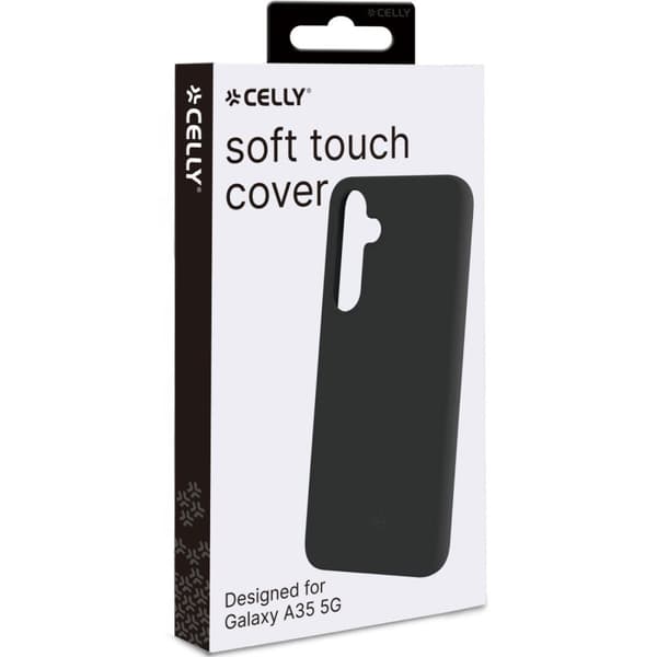 Celly Cromo Soft rubber case Galaxy A35 5G Svart