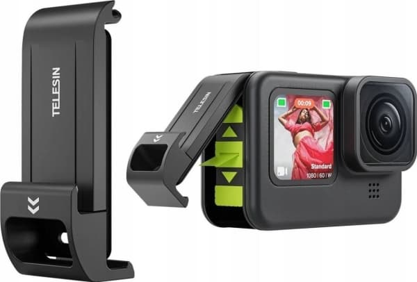 Telesin ladedør batterideksel med USB-C-hull for GoPro HERO 11 10 9 / GP-CLC-G11