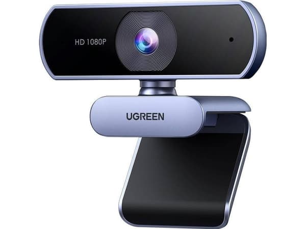Ugreen Webcam Ugreen 15728 USB Webcam med mikrofon (sølv)