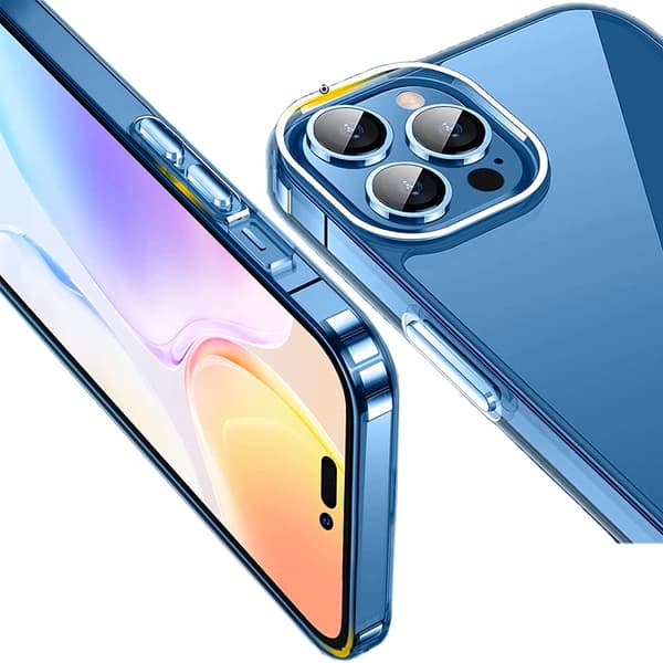 iPhone 15 Pro - Transparent Stötdämpande Silikonskal Skydd