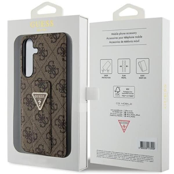 Guess Galaxy S24 Ultra Mobilskal Grip Stand Triangle Strass