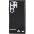 Miniatyrbild 3 av 7: BMW Galaxy S24 Ultra Mobilskal Läder Carbon - Svart