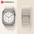 Miniatyrbild 2 av 4: Forcell Apple Watch (42/44/45/49mm) Armband F-Design - Ljusgrå