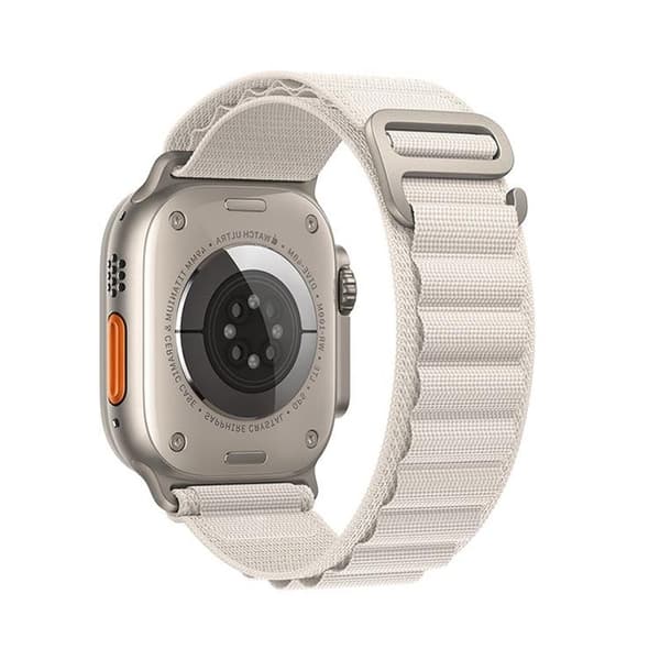 Forcell Apple Watch (42/44/45/49mm) Armband F-Design - Ljusgrå