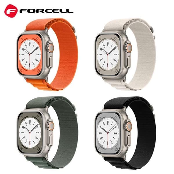 Forcell Apple Watch (42/44/45/49mm) Armband F-Design - Grön