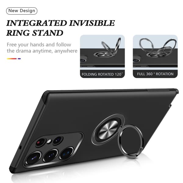 Samsung Galaxy S24 Ultra Fingerring Kickstand Hybrid Taske
